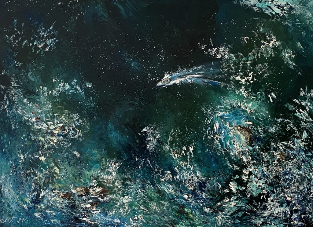 Dance of Waves — oil on canvas, Force of the Sea series