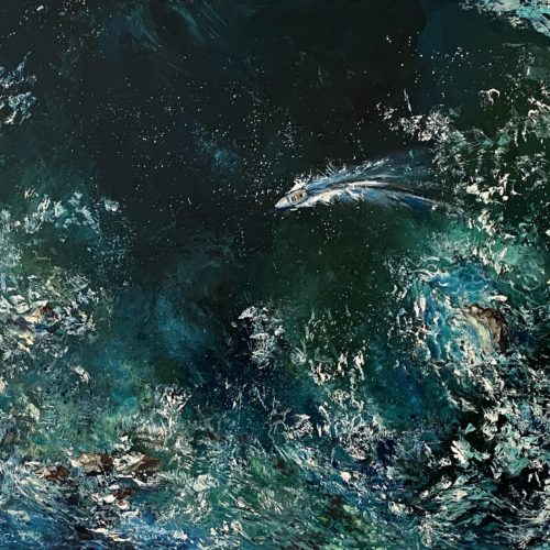 Dance of Waves_Frontal Dance of Waves — oil on canvas, Force of the Sea series