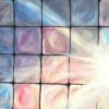 Silence — detail, glow through the grid