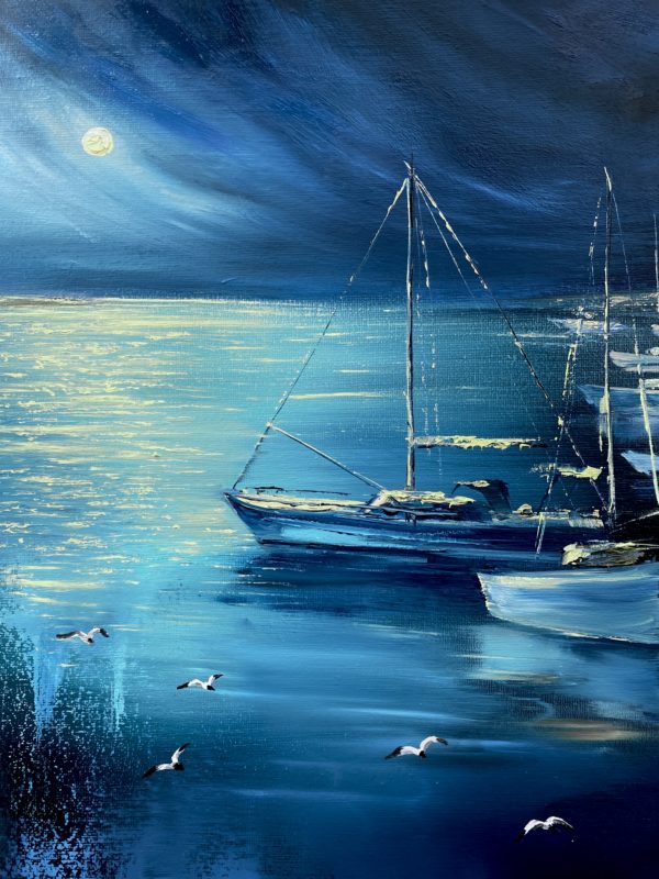 Detail3 Silent Moonlight — detail, moonlit path