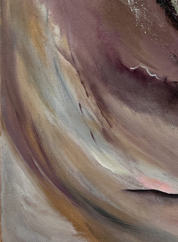 Detail_1 Полёт фантазии — фрагмент, вихрь бежево-лиловых форм