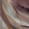 Flight of Fancy — detail, swirl of beige and lavender forms