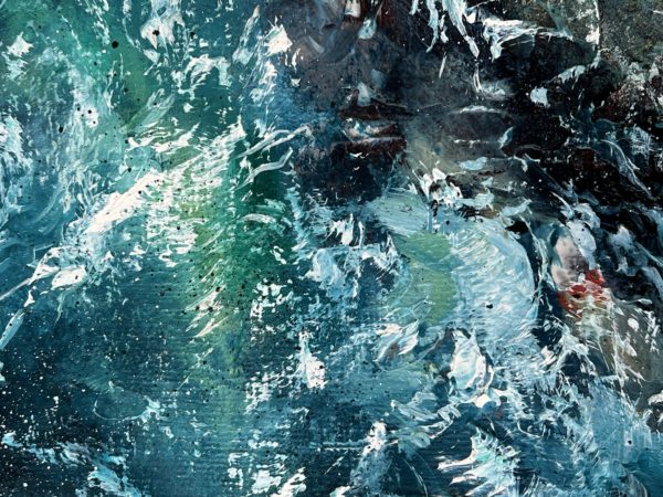 Sea Line — detail, foam and spray