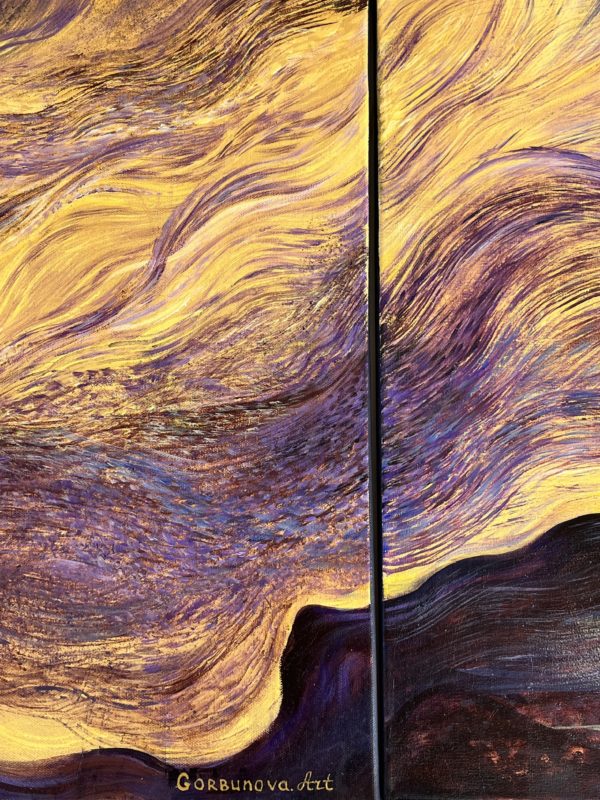 Detail_3 Течение света — фрагмент, фактура пасты