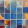 Detail_3 Illusion of Horizon — detail, blue tiles with golden highlights