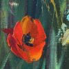 Poppies Infinity — detail, field and hills