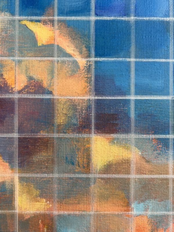 Detail_4 Illusion of Horizon — detail, shift between blue and ochre planes