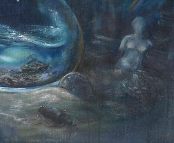 Carpe Diem — detail, deep blue
