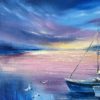 Details_4 Serenity — detail, sunset sky above the boats