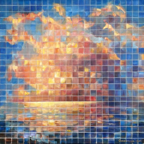 Front Illusion of Horizon — acrylic and oil on canvas, Illusion of the Whole series