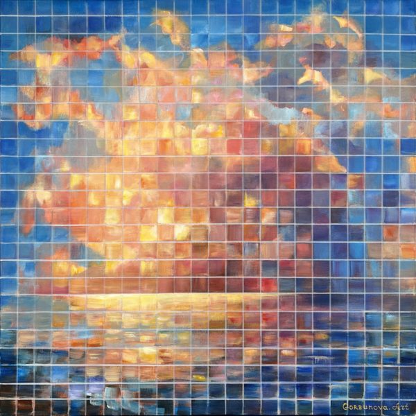 Front Illusion of Horizon — acrylic and oil on canvas, Illusion of the Whole series