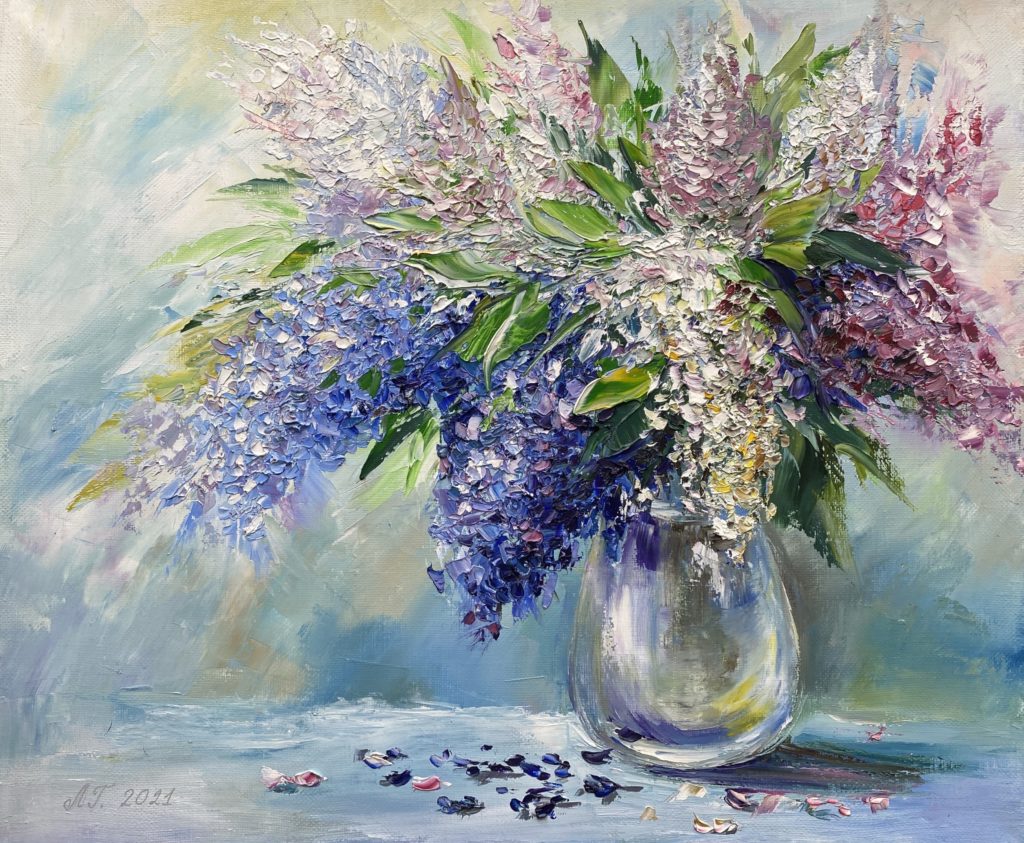 Blooming Lilac — oil on canvas