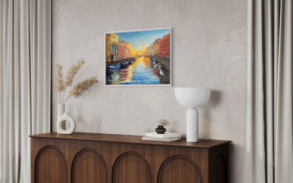 Daybreak over Moika River — interior visualization