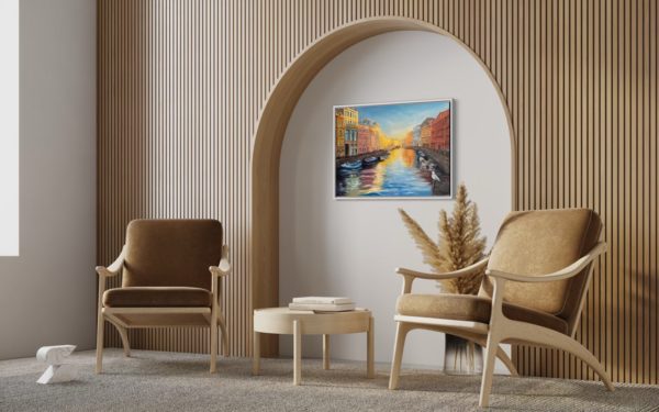 Daybreak over Moika River — interior visualization