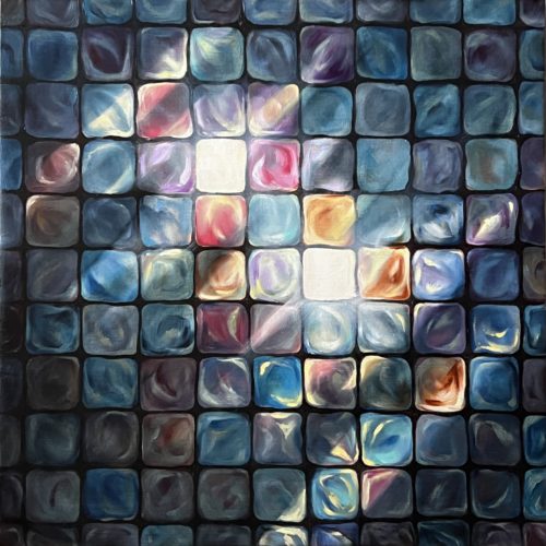 Горбунова Л.М._Алхимия тишины_50х50_х.м._2025 Alchemy of Silence — oil on canvas, Illusion of the Whole series