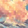 Детали 2 Rising — detail, mosaic sky above the peaks