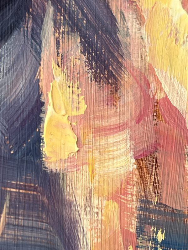 Детали 5 Rising — detail, warm mosaic brushwork