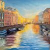 Картина Рассвет над Мойкой — холст, масло
