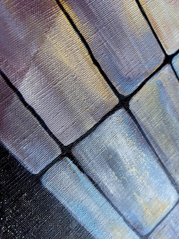 Detail3 Aflutter — lilac-blue cells and the texture of glass