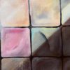 Touch of Light — pink and turquoise tiles in the lit area