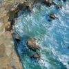 Detail_6 On the Edge — overview of a bay with stony shoreline