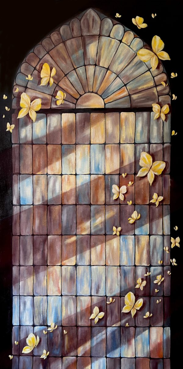 IMG_5957 Aflutter — oil on canvas, Illusion of the Whole series